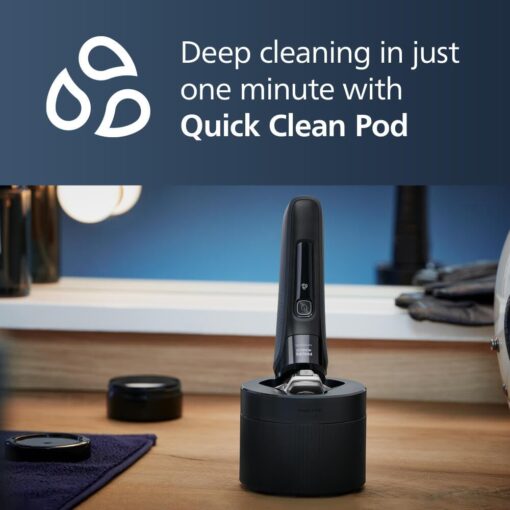 Philips Norelco Shaver Series 9400 Wet and Dry Electric Shaver, with Lift and Cut Shaving System and SenseIQ Technology, Pop-up Trimmer, Model S9606/80 - Image 2