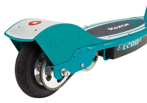 Razor E200S Electric Scooter - 8" Air-filled Tires, 200-Watt Motor, Up to 12 mph and 40 min of Ride Time, Teal - Image 3
