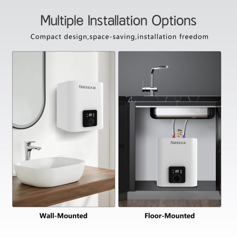 2.65 Gallon Electric Mini Tank Water Heater, 110V 1500W Instant Hot Water Heater, Compact Electric Storage Water Heater, Point of Use On Demand Under Sink Water Heater for Home Kichen Bathroom - Image 5