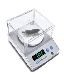 JAJKAFCL Lab Analytical Balance 500 X 0.001g High Precision Electronic Scale LCD Display Scientific Scale with Calibration, PCS, Unit Convert for Kitchen and Jewelry Balance(500g/0.001g)