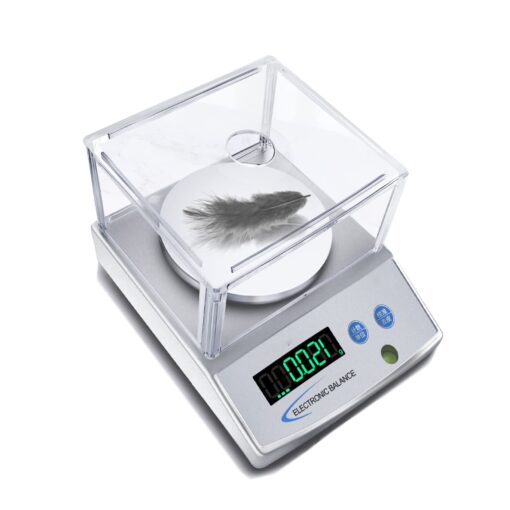JAJKAFCL Lab Analytical Balance 500 X 0.001g High Precision Electronic Scale LCD Display Scientific Scale with Calibration, PCS, Unit Convert for Kitchen and Jewelry Balance(500g/0.001g)