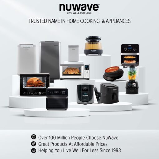 Nuwave Bravo Convection Toaster Ovens Air Fryer Combo with 30QT Large Capacity For A Whole Chicken and 13" Pizza. Multi-Layer Cooking, Probe Feature, 100+ Presets One-Touch Smart Control Countertop - Image 3