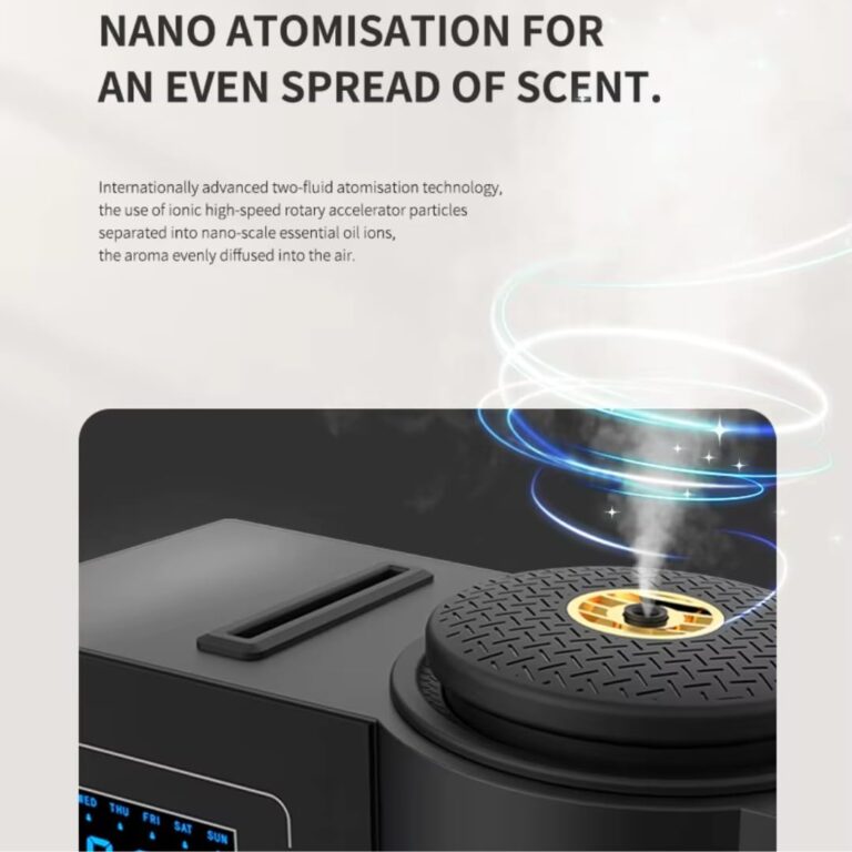 Waterless Air Diffuser - Home Luxury Scent Diffuser - Magnetic Keycard Bluetooth & App Control - Antal Hayat Diffuser - Waterless Diffusers for Home - Difusor Aroma - Aesthetic Essential Oil Diffuser - Image 5