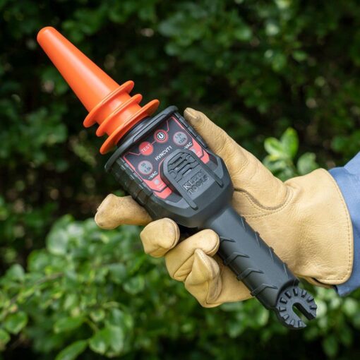 Klein Tools HVNCVT-1 Dual-Range Non-Contact High-Voltage Tester, Dual-Range, Audio/Visual Indicators, Water Resistant, With Case and Battery - Image 7