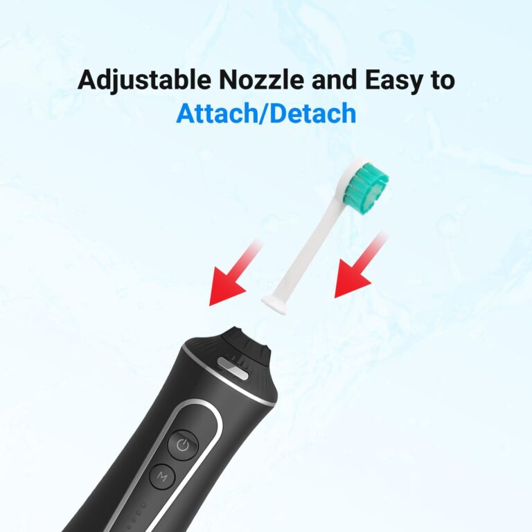 Professional Water Flosser - Advanced Dental Care for a Healthier Mouth, Gum, and Teeth - IPX7 Waterproof Oral Irrigator | 7 Replacement Tips, Travel-Friendly, Rechargeable - Oral Hygiene (2 Pack) - Image 2