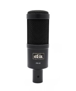 Heil PR 40 Dynamic Microphone for Streaming, Podcast, Recording, and Broadcast, XLR Microphone for Live Music, Wide Frequency Response, Smooth Sound, Superior Rear Noise Rejection and Durable - Black