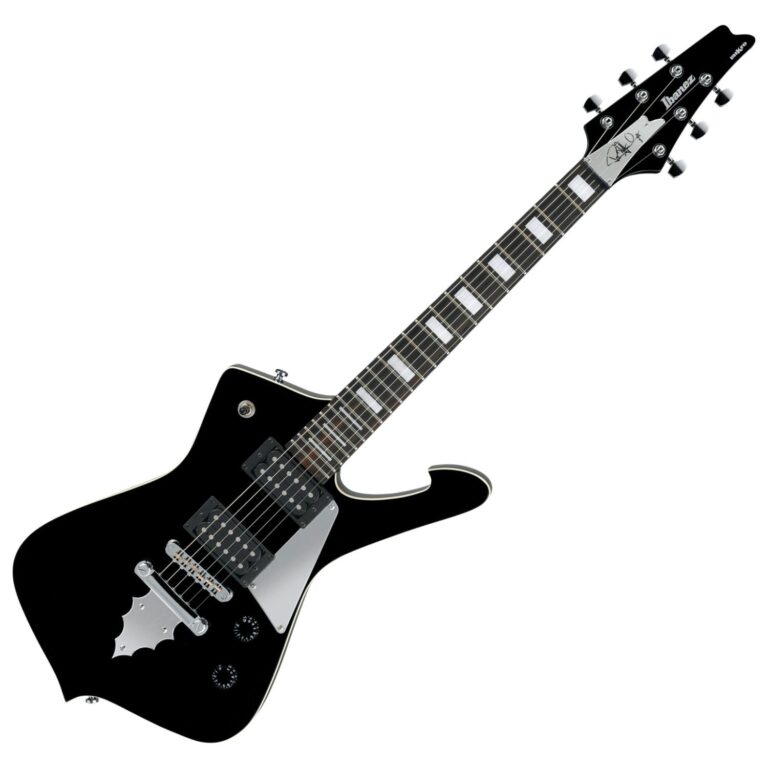 Ibanez PSM10BK Paul Stanley Signature MIKRO Black Short Scale Electric Guitar
