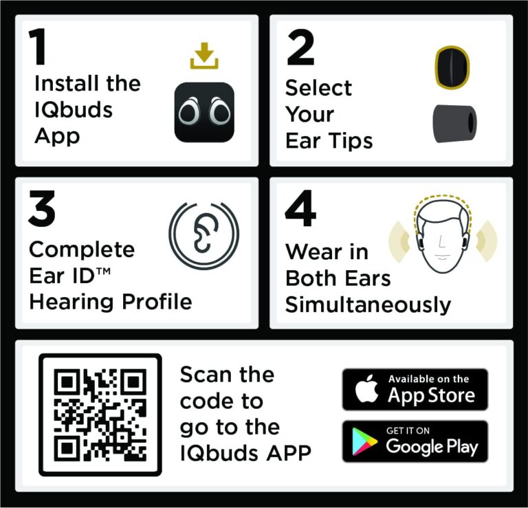 IQbuds 2 MAX Hearing Amplifier with Personalization via IQbuds™ App, 7 Preset Programs, Bluetooth, Rechargeable, Active Noise Cancellation, 1 Pair of Earbuds - Image 2