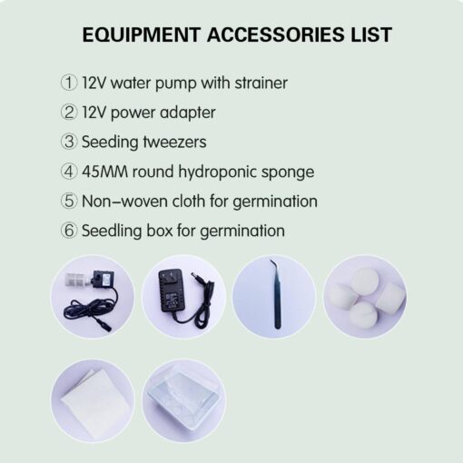 Hydroponics Growing, Hydroponic Germination Kit for Gardening Lover, Indoor Vertical Tower Garden Kit for Herbs,Fruits and Vegetables,Grey-8floors - Image 3