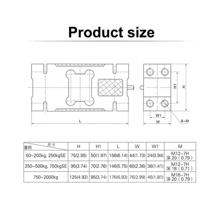 FEGIANCHE L6F Weighing Sensor Electronic Scale Packaging Scale Ingredient Scale Load Cell 100KG 200KG 500KG 1000KG 2000KG(2000KG) - Image 5