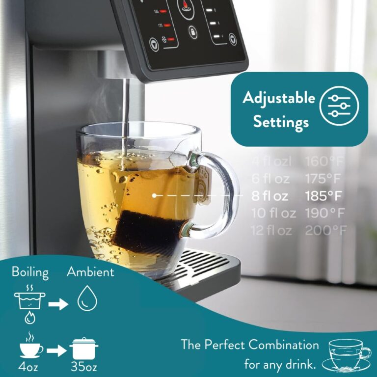 Aqua Optima AUH012 Countertop Water Filtration System, Hot Water Dispenser, Countertop Water Filter, hot Water Kettle Electric, Water Boiler, 7 Temperatures, Zero Installation, Includes 1 Filter - Image 9