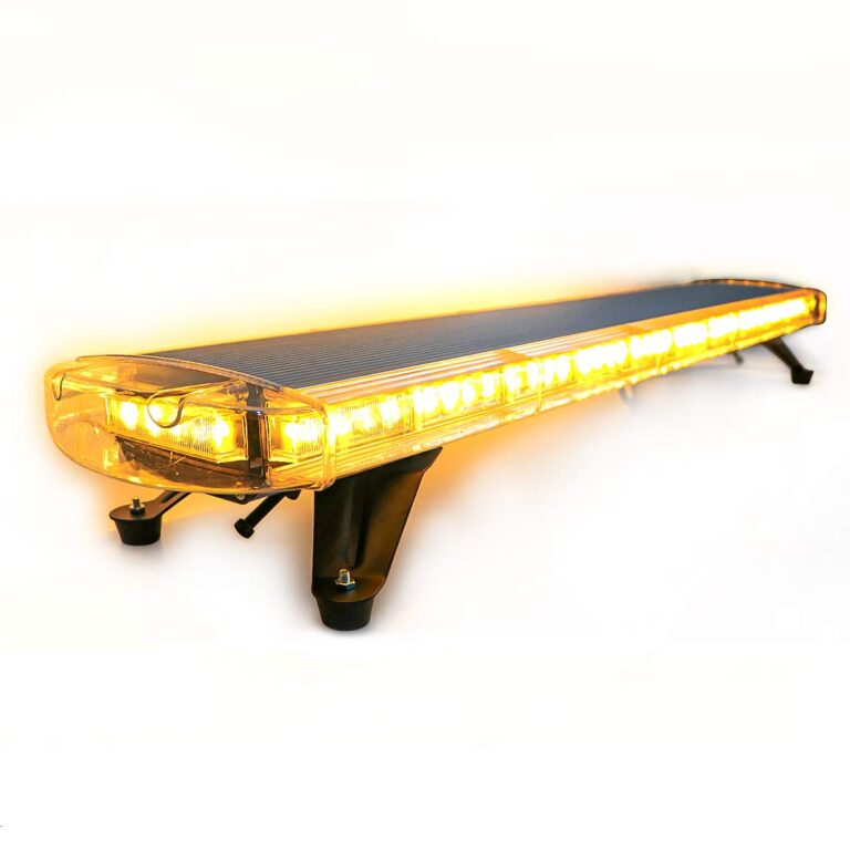 CUMART 47" 88 Amber Yellow LED Extreme Bright Intensity Construction Emergency Warning Strobe Light Bar Rooftop Low Profile Law Enforcement Hazard Flashing for Tow Truck Vehicle Universal - Image 6