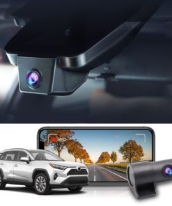 Fitcamx Front 2K+Rear 1080P Dash Cam for 2022-2025 Toyota RAV4 LE Limited SE Adventure XLE XSE (Model B/Has Vent Hole), OEM Style, Dual 1440P+1080P Video, Loop Recording, WiFi&APP, G-Sensor, 64GB Card