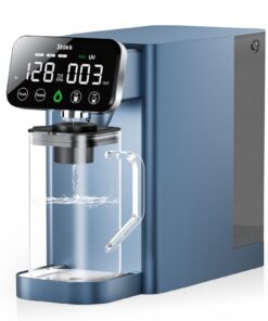 Stokk T1 Lite UV Reverse Osmosis Water Filter Countertop, Reverse Osmosis System with Carafe Alkaline Boost, 6-Stage RO Water Filtration System, NSF/ANSI 58&372, Reduce TDS PFAS Water Purifier (Blue)