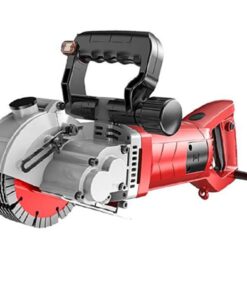 VICSEC Electric Wall Grooving Cutting Machine Chaser 110V for Slotting Brick Granite Marble Concrete Grooves With 5Pcs 5Inch 133mm Diameter Saw Blades Dustproof and Line Infrared Sighting