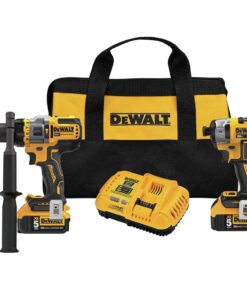 DEWALT FLEXVOLT ADVANTAGE 20V MAX* Combo Kit with Hammer Drill & Impact Driver, 5.0-Ah, 2-Tool (DCK2100P2)