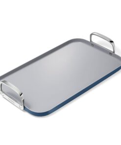 Caraway Double Burner Griddle - 19x12” Griddle Pan - Non-Stick Ceramic Coated - Non Toxic, PTFE & PFOA Free - Oven Safe & Compatible with All Stovetops - Navy