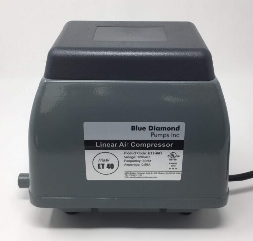 Blue Diamond Pumps Blue Diamond ET 40 Septic or Pond Linear Diaphragm Air Pump - Image 7