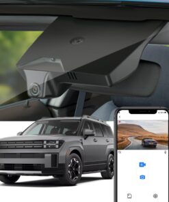 Fitcamx 4K Dash Cam Suitable for Hyundai Santa Fe 2024 2025 (Part No#P6000) SE SEL Limited Calligraphy XRT, OEM Look, UHD 2160P Video, WiFi & APP, Loop Recording, G-Sensor, Easy to Install, 64GB Card