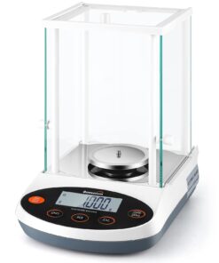 Bonvoisin Analytical Balance 500gx1mg Precision Lab Scale Digital Electronic Scale 1mg Laboratory Analytical Scale LCD Display Scientific Scale with Windshield (500g, 0.001g)