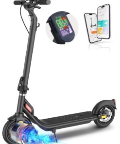 Atomi Electric Scooter E20, 500W Motor Electric Scooter with 19 Miles Long Range, 15.6 Mph Speed, Portable Folding Commuting Scooter for Adults with Double Braking System and Smart App