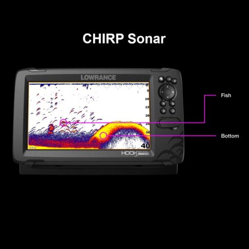 Lowrance HOOK Reveal 5 SplitShot - 5-inch Fish Finder with SplitShot Transducer, Preloaded C-MAP US Inland Mapping - Image 3