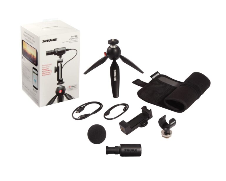 Shure MV88+ Video Kit - Digital Stereo Condenser Microphone for Apple and Android, with Manfrotto PIXI Tripod, Phone Clamp, Mount, iOS and USB-C Cables for Next-Level Connectivity (MV88+ Video KIT) - Image 14