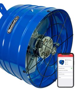 Quietcool AFG SMT PRO-2.0 Smart Attic Fan for Gable Vents - 1945 CFM - Smart App Control - Thermostat & Humidistat - 20ft Power Cord - Plug-and-play - Two Speed