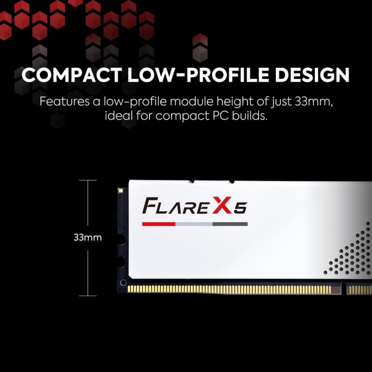 G.SKILL Flare X5 Series (AMD Expo & Intel XMP 3.0) DDR5 RAM 64GB (2x32GB) 6000MT/s CL36-36-36-96 1.35V Desktop Computer Memory U-DIMM - Matte White (F5-6000J3636F32GX2-FX5W) - Image 3