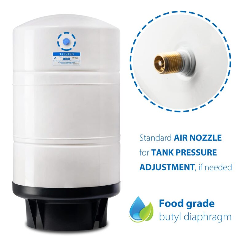 iSpring T20M 20 Gallon Pre-Pressurized Tank for Reverse Osmosis (RO) Systems with 14 gallons of Water Storage Capacity, White - Image 6