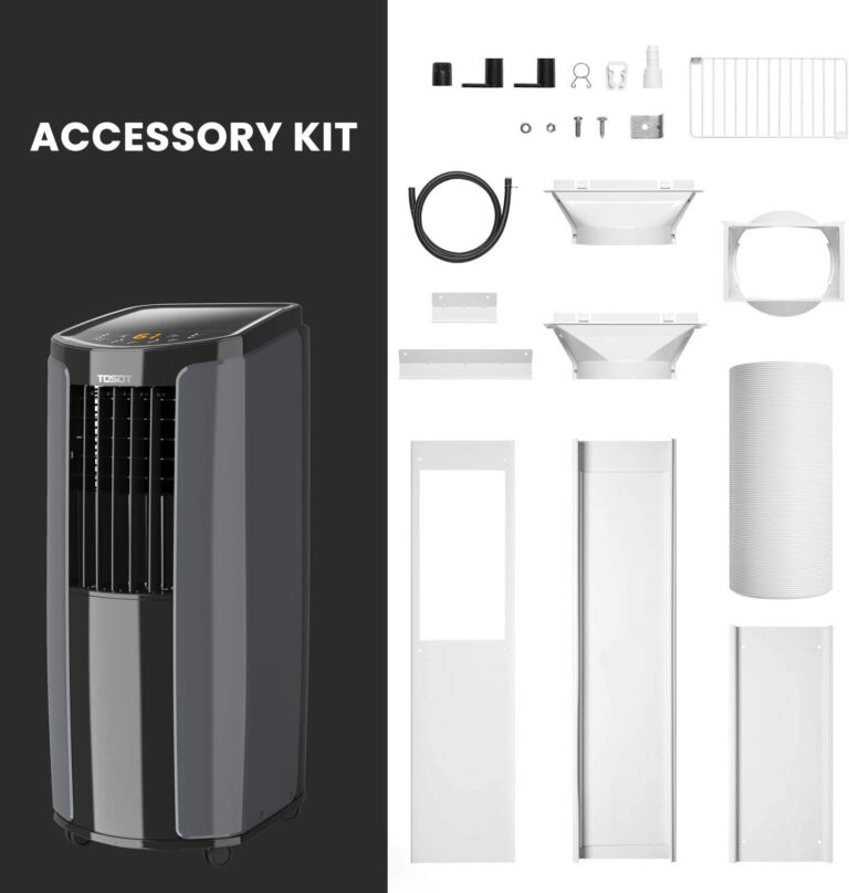TOSOT 10,200BTU (6,200 BTU SACC) Portable Air Conditioner, Smart Wifi Control, AC Unit with Dehumidifier, Fan, Window Kit for Easy Installation, Cool Rooms Up to 400 Square Feet, Shiny Series - Image 2