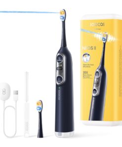 Soocas NEOS II - Electric Toothbrush with Water Flosser, Sonic Electric Toothbrush for Adults, Cordless Water Flosser for Travel, Portable Oral Irrigator, 100% Plaque Removal, Dark Violet