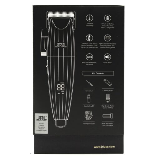 Amazon Series JRL Fresh Fade 2020C-G Clipper - Professional Hair Clippers w/Cool Blade Technology for Men's Grooming - Rechargeable Clippers w/LCD Display and Corrosion Proof (Gold) - Image 2