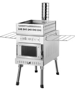 WillowyBe Outdoor Sauna Hot Tent Stove, Rocket Stove Heater, Portable Camping Wood Stove for Dry Sauna, Cooking for Husband and Friends
