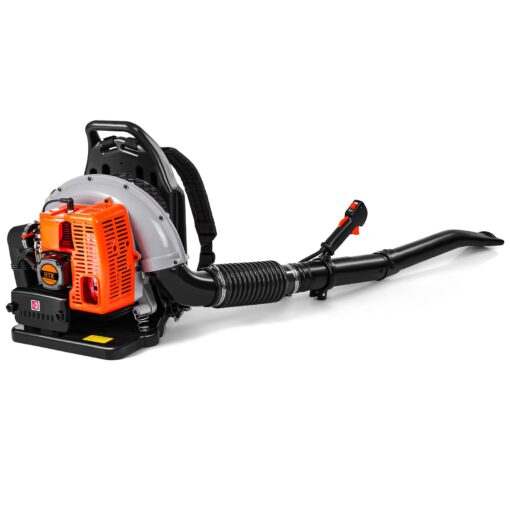 HTK 63 CC Gas Backpack Leaf Blower - 2-Stroke Engine, High-Velocity 665 CFM, Ergonomic Design, Low Vibration, and Cruise Control for Effortless Yard Mastery All Year Round