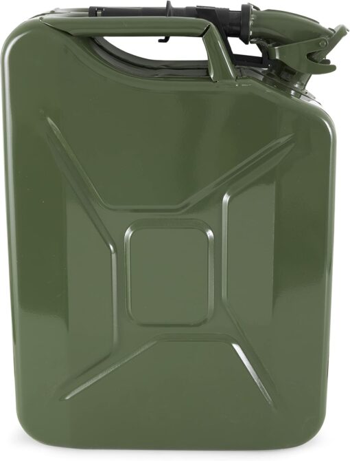 Wavian 5.3 Gallon 20 Liter Authentic CARB Fuel Jerry Can w/Spout, Wavian USA Authentic NATO Jerry Can and Spout System - Rust-Proof, Green, 5 Gallon Gas Cans for Gasoline, Pack of 2 - Image 6