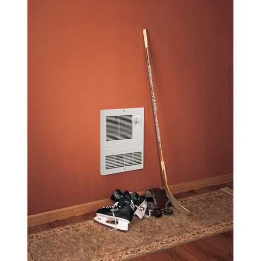 Broan-NuTone 9815WH High Capacity Wall Heater with Built-In Adjustable Thermostat, 1500W, 120/240V, White - Image 4