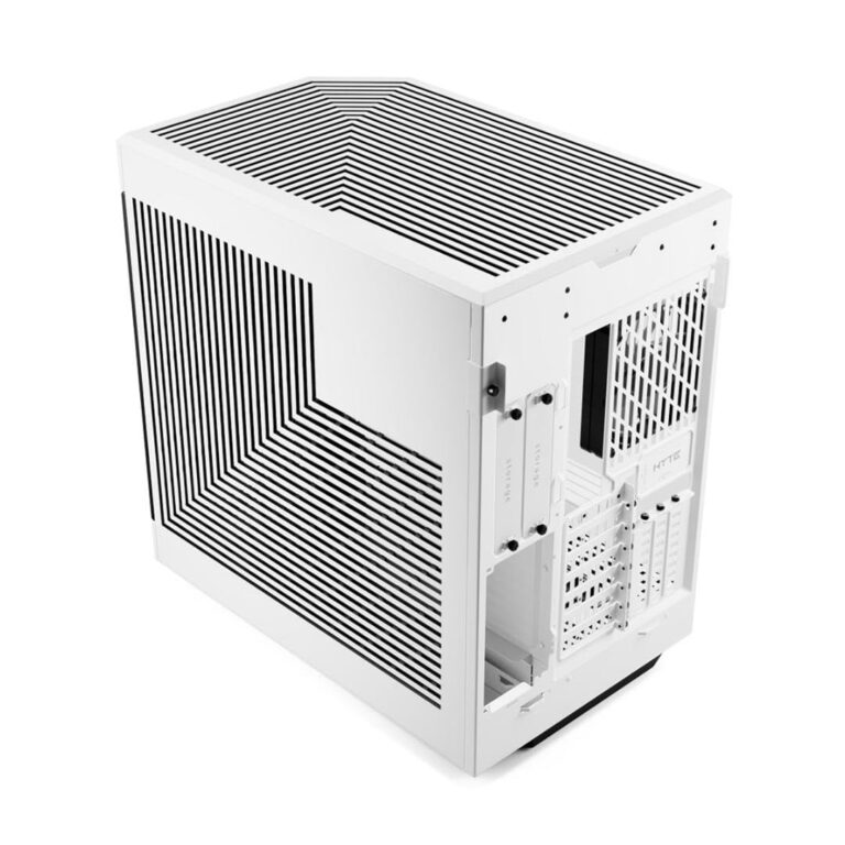 HYTE Y60 Modern Aesthetic Dual Chamber Panoramic Tempered Glass Mid-Tower ATX Computer Gaming Case with PCIE 4.0 Riser Cable Included, Snow White (CS-HYTE-Y60-WW) - Image 8