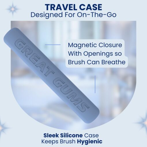 Great Gums Clinical Grade Bioelectric Toothbrush | Toothbrush with 3 Brush Heads (Classic, Gum Care, Implant & Ortho), Clear Cap, Travel Case, USB-C Cable | Sensitive Gums & Teeth | Adults - Image 2