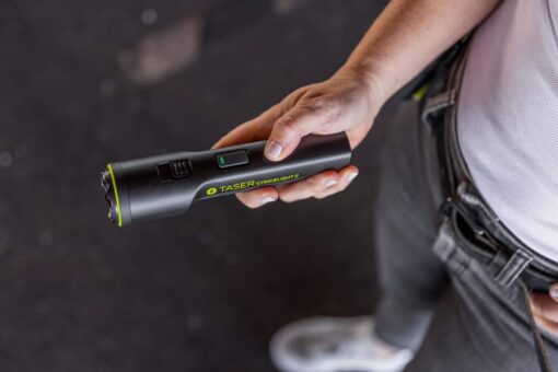 TASER StrikeLight 2 Rechargeable Flashlight Stun Gun – Tactical Self-Defense Tool with LED Light, Portable, Police-Grade, Compact, and High-Power Protection - Image 2