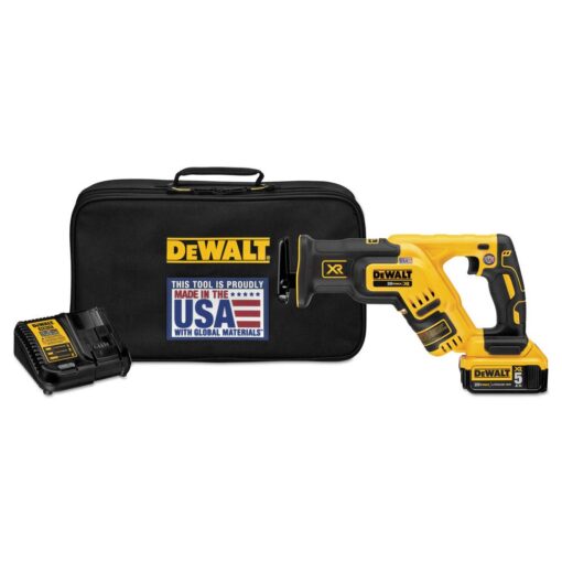 DEWALT 20V MAX XR Compact Reciprocating Saw, 5.0-Amp Hour, Cordless (DCS367P1)