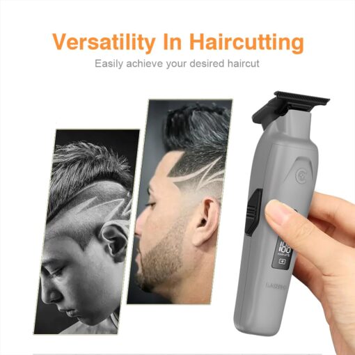 Caliber Laser+ Professional Hair Trimmer, Brushless Motor, LCD Display, DLC Blades, Cordless - Image 3