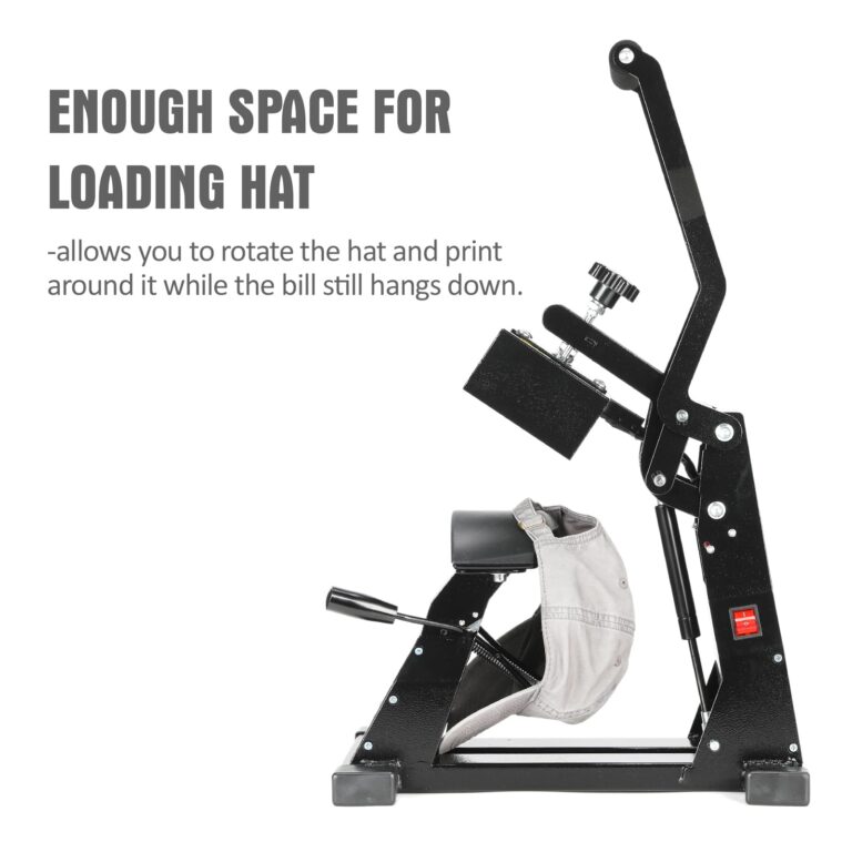 PowerPress Hat Heat Press Machine for Caps with 2pcs Interchangeable Platens -Black - Image 4
