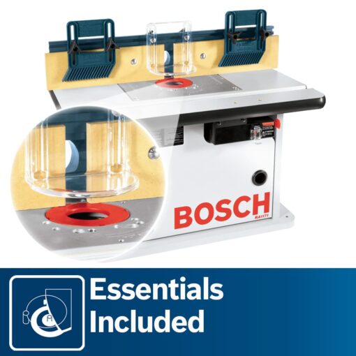 BOSCH RA1171 25-1/2 in. x 15-7/8 in. Benchtop Laminated MDF Top Cabinet Style Router Table with 2 Dust Collection Ports - Image 3