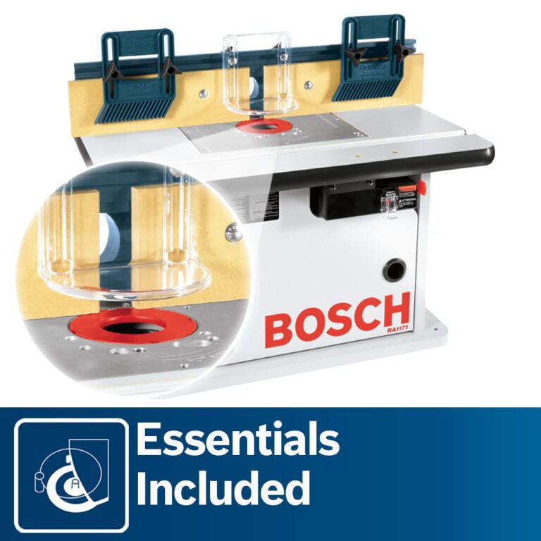 BOSCH RA1171 25-1/2 in. x 15-7/8 in. Benchtop Laminated MDF Top Cabinet Style Router Table with 2 Dust Collection Ports - Image 3
