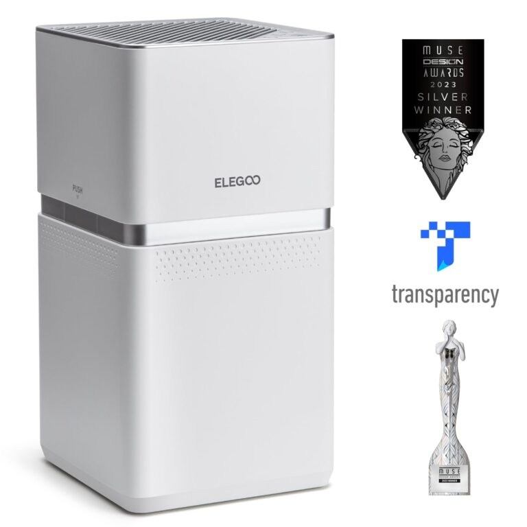ELEGOO MARS MATE Air Purifier, Remove Up to 95% TVOC, Compatible with Saturn 8k, Saturn 2, Saturn 3, Saturn 3 Ultra, Mars 4 DLP, Mars 4 MAX, Jupiter, Jupiter SE, Saturn 4, Saturn 4 Ultra 3D Printers - Image 8