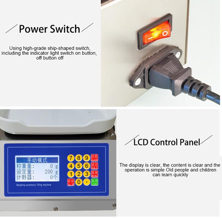 Electronic Scale Filler Small Liquid Filling Machine Peristaltic Pump Bottle Filler Machine Applicable Capacity 10g-3kg for Daily Use Medical,CSY-3200 - Image 3