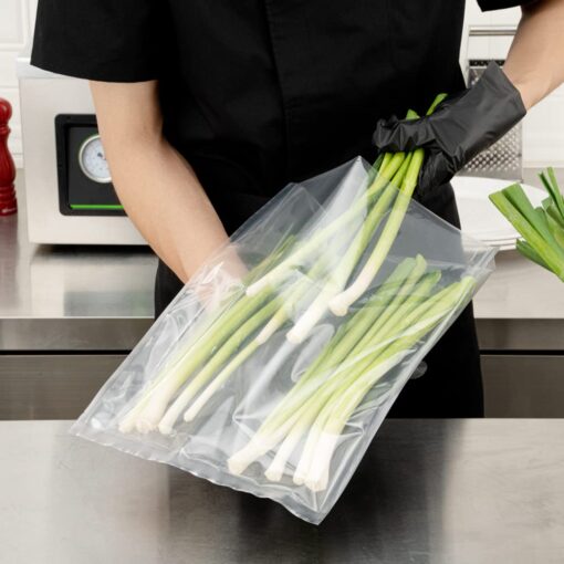 Restaurantware Fresh Hero 14 x 12 Inch Vacuum Sealer Bags 1000 Food Storage Bags - 3 mil Thick Microwavable Clear Plastic Sous Vide Bags Freezable For Storing Food Or Sous Vide Cooking - Image 9