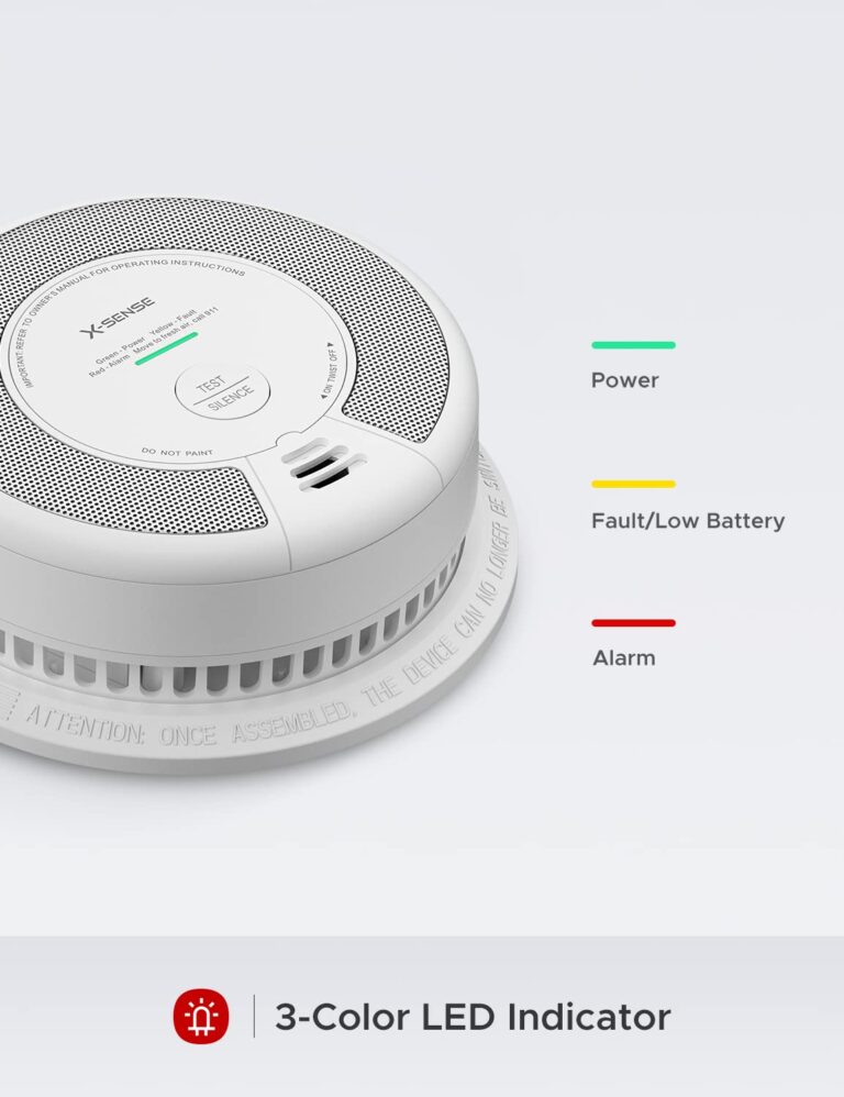 X-Sense 2-in-1 Smoke and Carbon Monoxide Detector Alarm (Not Hardwired), 10-Year Battery-Operated Dual Sensor Fire & CO Alarm, SC06, 5-Pack - Image 3