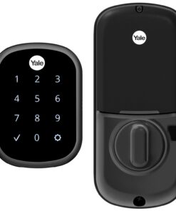 Yale Assure Deadbolt Lock, Black Suede Keyless Non-Connected Entry Door Lock with Digital Keypad Touchscreen for Code Entry, ‎YRD256-NR-BSP